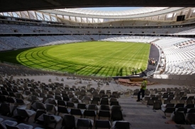 Jeden z afrických stadionů: Green Point soccer stadium.