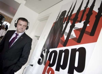 Prezident švýcarské kampaně proti minaretům Wobmann.