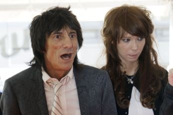 Ronnie Wood a Ekaterina Ivanová. 