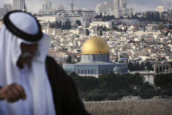 Palestinec ve Starém městě v Jeruzalémě.