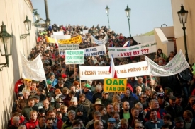 V Praze proběhla před týdnem velká demonstrace.