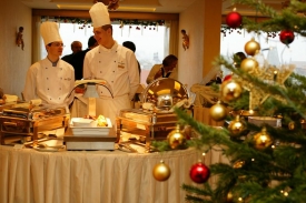 Vánoční brunch v hotelu InterContinental.