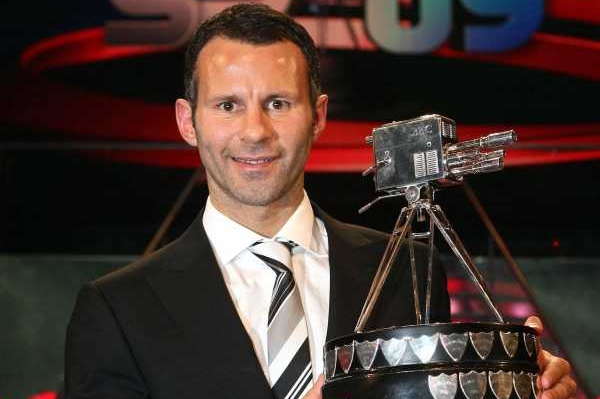 Legenda Manchesteru United Ryan Giggs. Britský sportovec roku 2009.