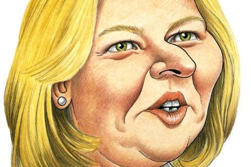 Válečný zločinec Cipi Livniová? Karikatura. 