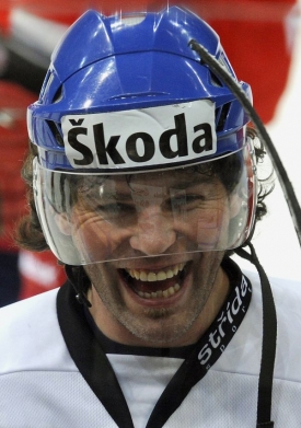 Jaromír Jágr jako vždy sršel optimismem.