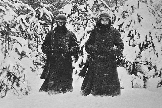 Vojáci wehrmachtu u Moskvy 1942.