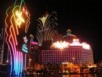 Kasína v Macau. V tamních bankách mají konta i severokorejští Kimové.