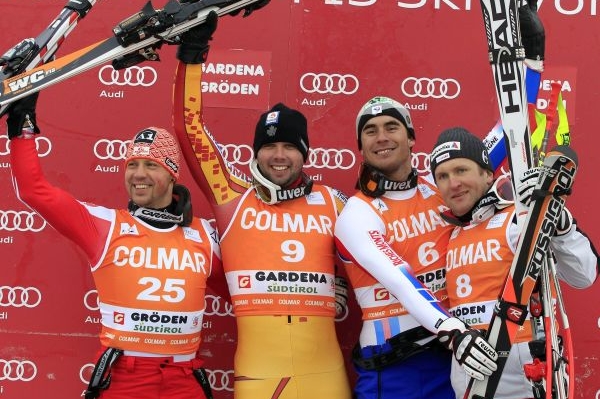 Stupně vítězů ve Val Gardeně.