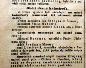 První zpráva o obětech, nakonec na místě zemřelo 12 lidí.
