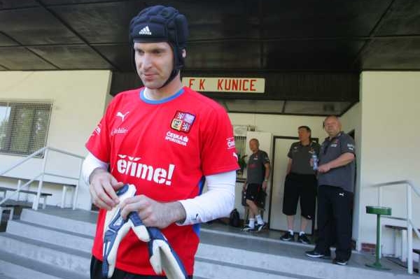 Brankář české fotbalové reprezentace Petr Čech.