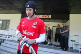 Brankář české fotbalové reprezentace Petr Čech.