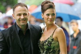 Modelka Andrea Verešová s manželem Danielem Volopichem.