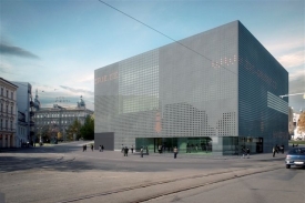 Návrh nové plzeňské galerie.