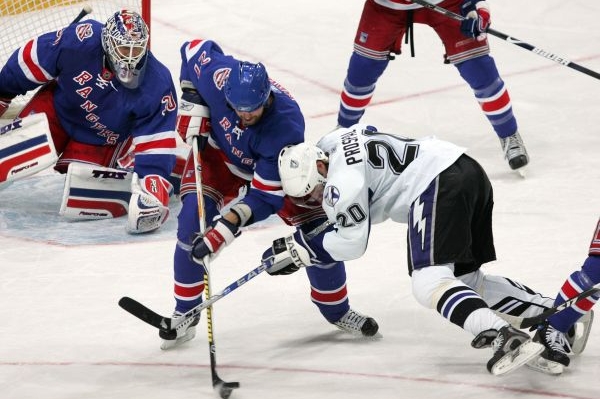 V roce 2008 se v Praze střetli New York Rangers a Tampa Bay Lightning.