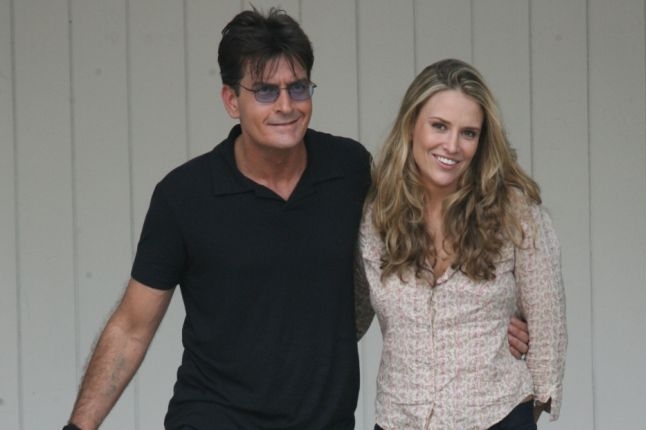 Charlie Sheen se svou manželkou Brooke Muellerovou.