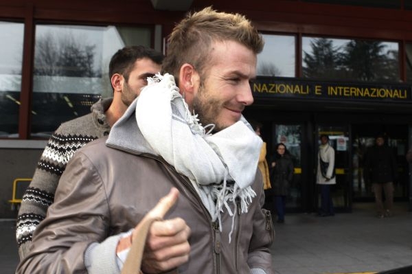 David Beckham v italském Miláně.