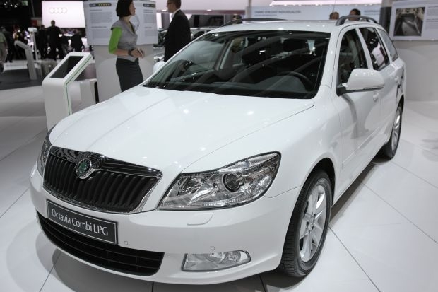 Škoda Octavia Combi LPG na autosalonu ve Frankfurtu.