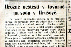 Hrozné neštěstí v továrně na sodu.
