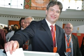 Roman Onderka na sjezdu ČSSD.