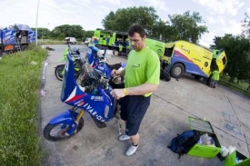 Český motocyklista Martin Macek.