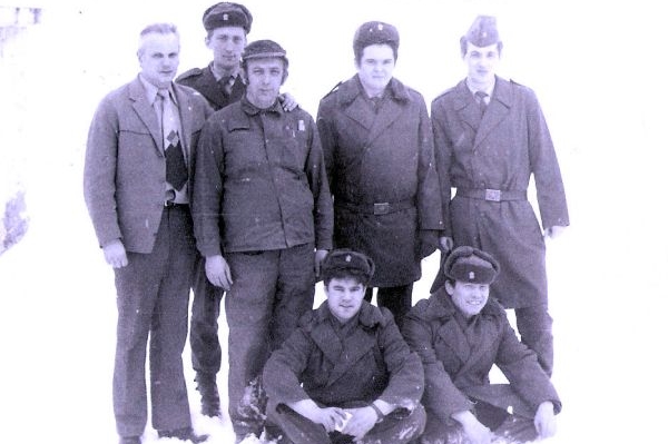 Zima 1979 na žateckém letišti.
