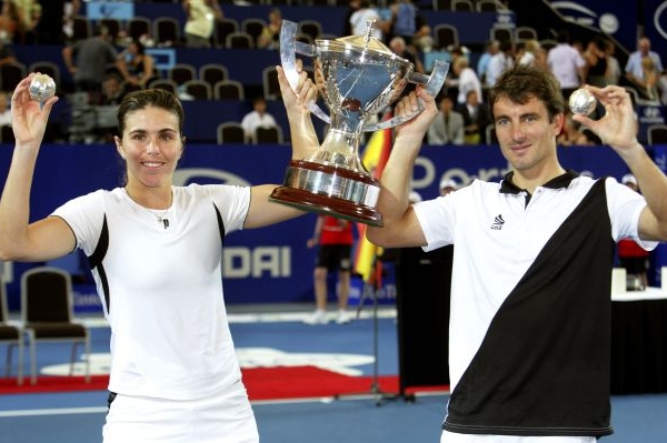 Tommy Robredo a Maria José Martínezová-Sánchezová.