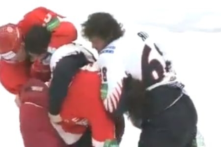 Jaromír Jágr uprostřed hokejové řeže.