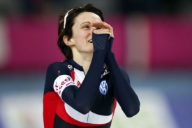 Martina Sáblíková a její radost.