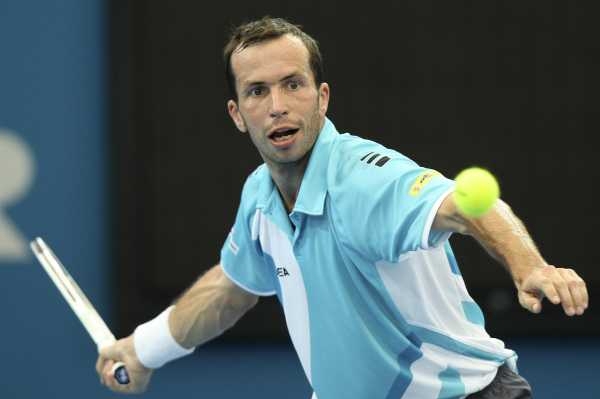 Český tenista Radek Štěpánek na turnaji v Brisbane.