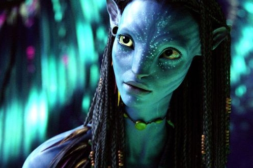 Modrá princezna z filmu Avatar.