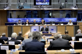 Lotyšský kandidát na eurokomisaře Piebalgsem.