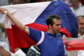 Radek Štěpánek po daviscupovém vítězství nad Argentinou.