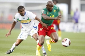 Momentka z utkání Kamerun - Gabon. Momentka z utkání Kamerun - Gabon.