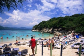 Zátoka Labadee na Haiti.