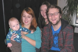 Koščovci: Husovský junior, Veronika, Katarína a Martin.