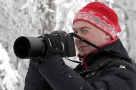 Medveděv fotografuje velmi rád, fotoaparát si bere i na lyžování.