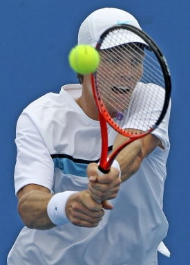 Tom&aacute;&scaron; Berdych a jeho nov&eacute; rakety.