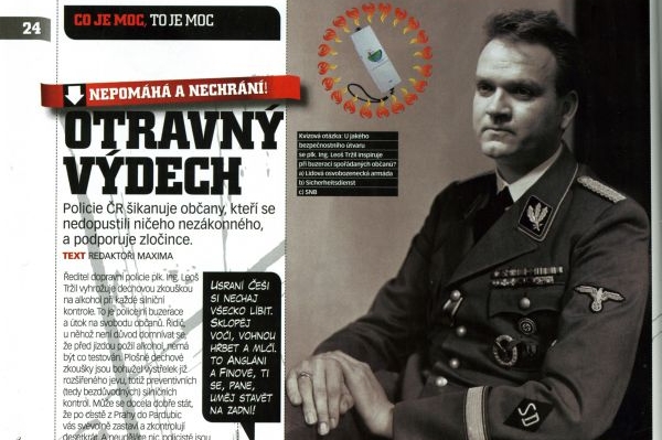 Tržil uvažuje o žalobě na časopis Maxim. Kvůli fotomontáži.