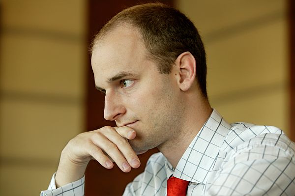 Brněnský místopředseda lidovců David Macek se rád směje: Je to zdravé.