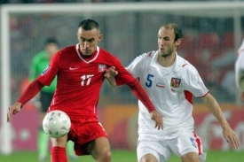 Roman Hubník vpravo v reprezentačním dresu.