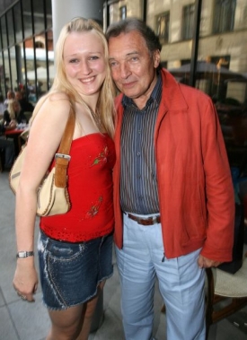 Karel Gott s dcerou Lucií.