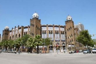 Působivá Plaza de Toros Monumental v Barceloně.