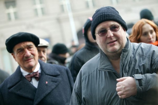Mezi diváky slavnostní akce byl i senátor Karel Schwarzenberg.