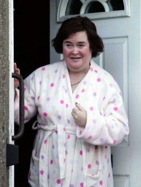Skotské zpěvačce Susan Boyleové.