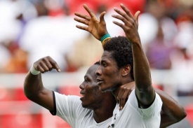 Autor jediné branky semifinálového duelu Asamoah Gyan. Autor jediné branky semifinálového duelu Asamoah Gyan.