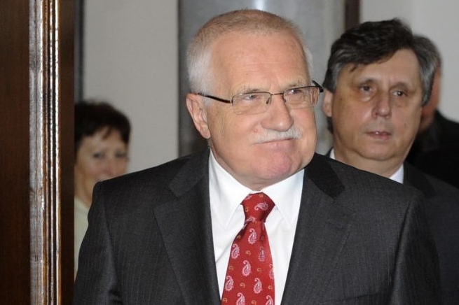 Premiér Jan Fischer a prezident Václav Klaus při dnešním setkání.