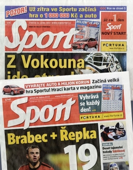 Najděte alespoň dva rozdíly. Nový Sport je dole.