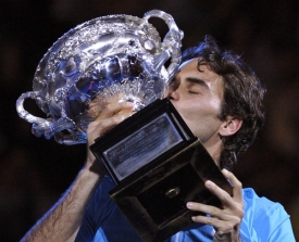 Tenisový šampion Roger Federer.