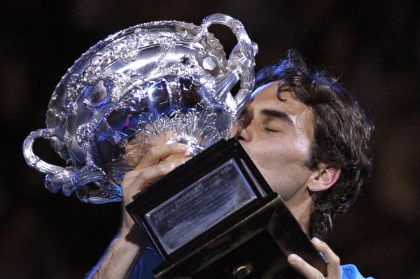 Tenisový šampion Roger Federer.