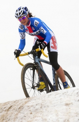 Kateřina Nashová na trati MS v Táboře.